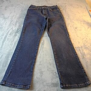 Style & Co Petite Bootcut Jeans Womens 6P Dark Wash Denim Stretch Blue Pants